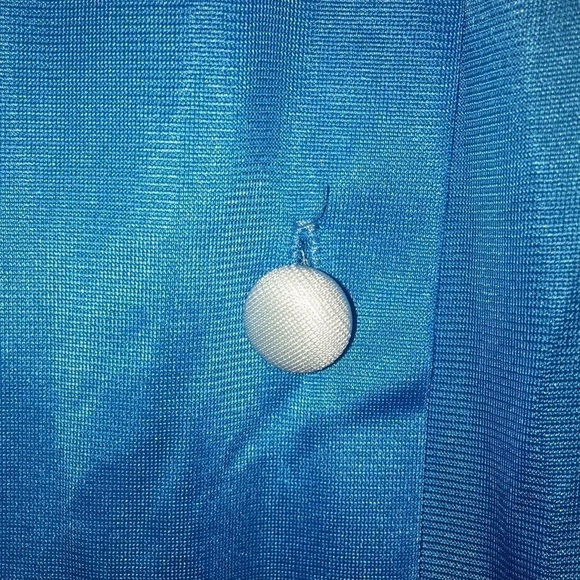 Women’s Lorraine button front blue grannie house coat night Gown size small - Picture 4 of 4